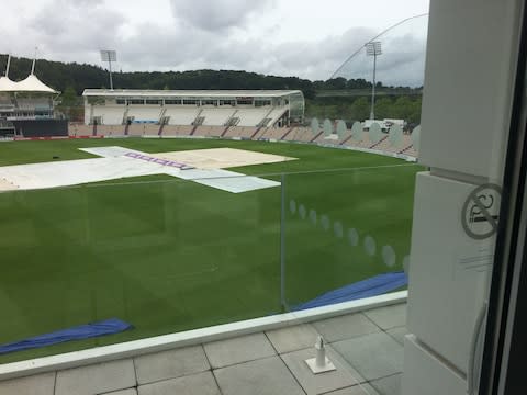 The view from room 320... in the rain - Credit: Chris Leadbeater