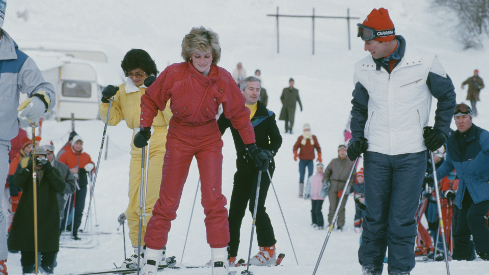 Skiing with an audience