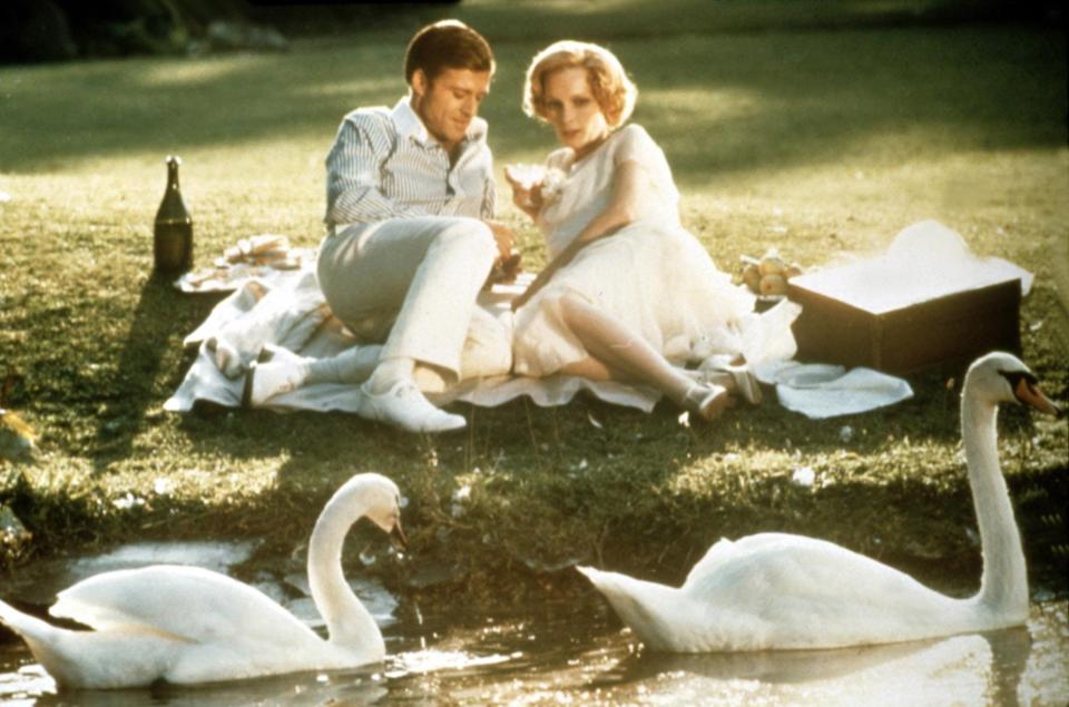 Robert Redford and Mia Farrow in 1974's The Great Gatsby.