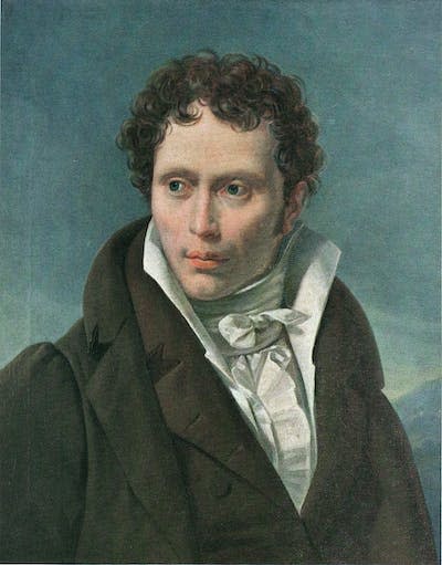 Portrait of Schopenhauer, circa 1815. <a href="https://commons.wikimedia.org/wiki/File:Arthur_Schopenhauer_Portrait_by_Ludwig_Sigismund_Ruhl_1815.jpeg" rel="nofollow noopener" target="_blank" data-ylk="slk:(Wikipedia);elm:context_link;itc:0;sec:content-canvas" class="link ">(Wikipedia)</a>