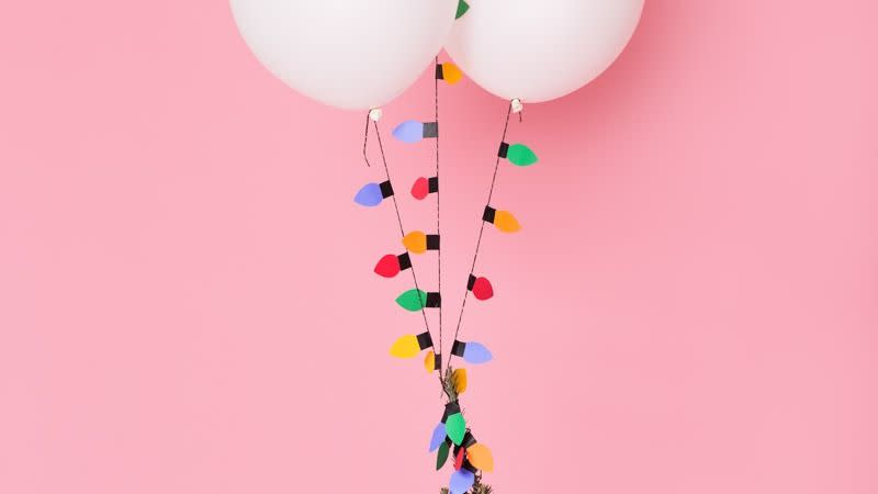 christmas garland ideas christmas light balloon garland