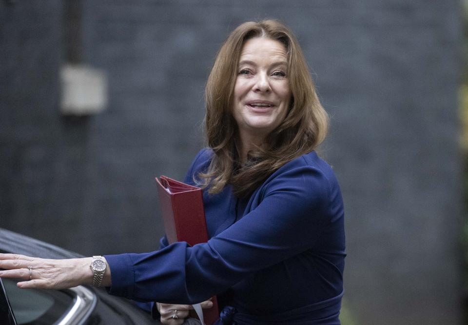 LONDON, UNITED KINGDOM - NOVEMBER 29: Secretary of State for Education Gillian Keegan arrives in Downing Street to attend the weekly cabinet meeting in London, United Kingdom on November 29, 2022. (Photo by Rasid Necati Aslim/Anadolu Agency via Getty Images)