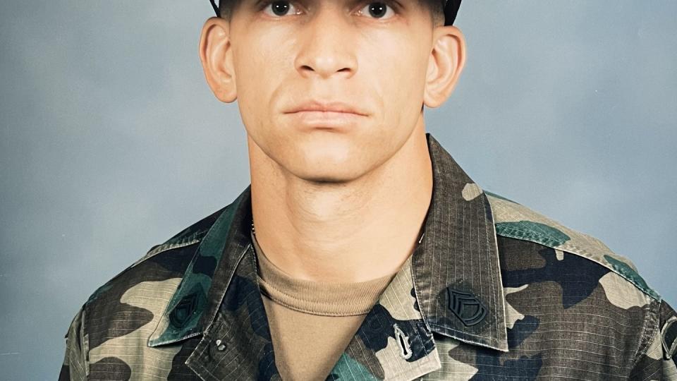 Michael A. Grinston as a senior drill sergeant in 1998 at Fort Sill, Oklahoma. (Army)