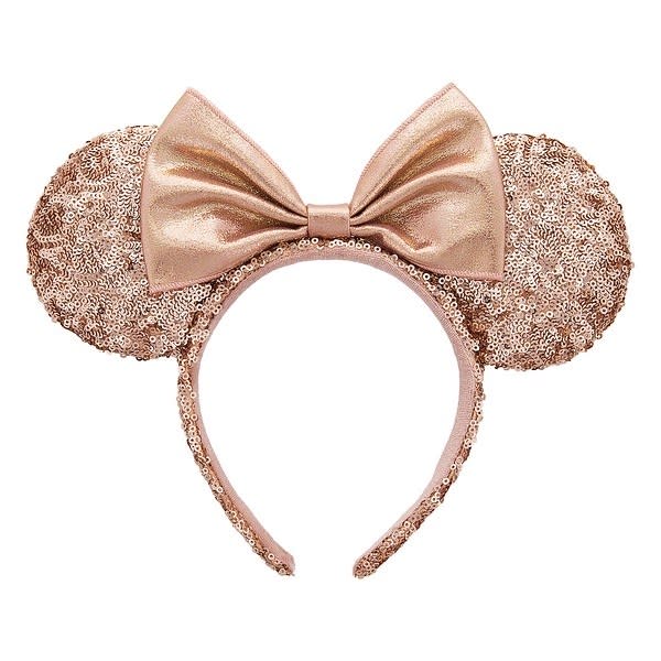 Minnie Mouse ear rose gold sequined headband, $28 shopdisney.com