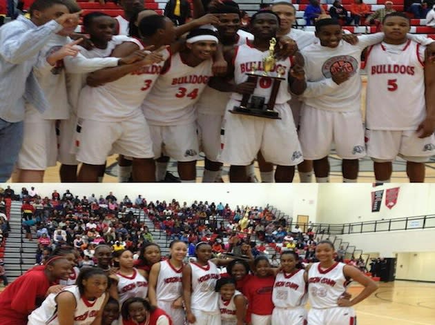 Morgan County's boys and girls basketball regional champion teams — Facebook