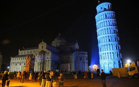 The Leaning Tower of Pisa is one of the most recognisable symbols of Italy - Credit: Franco Silvi/EPA