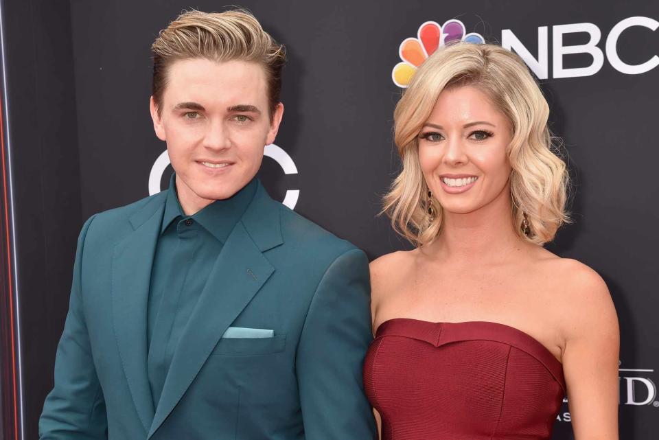 <p>Jeff Kravitz/FilmMagic</p> Jesse McCartney and Katie Peterson attend the 2018 Billboard Music Awards on May 20, 2018 in Las Vegas