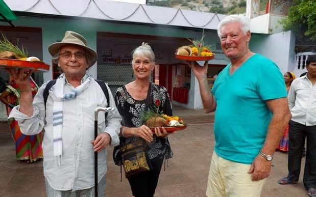 Jan Leeming in the BBC series The Real Marigold Hotel - BBC