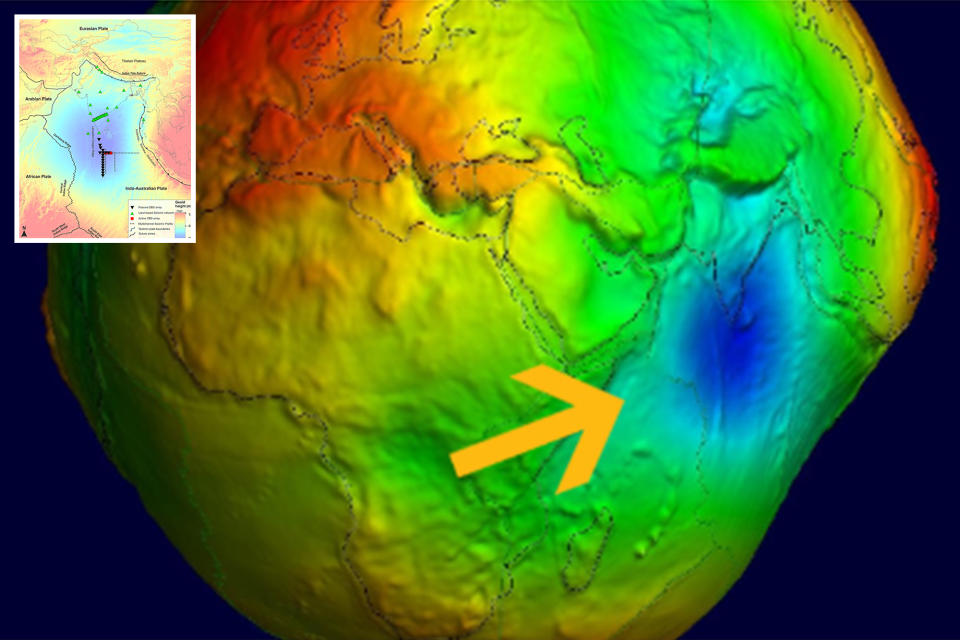 Giant 'gravity hole' in Indian Ocean possibly caused by remains of ancient  sea