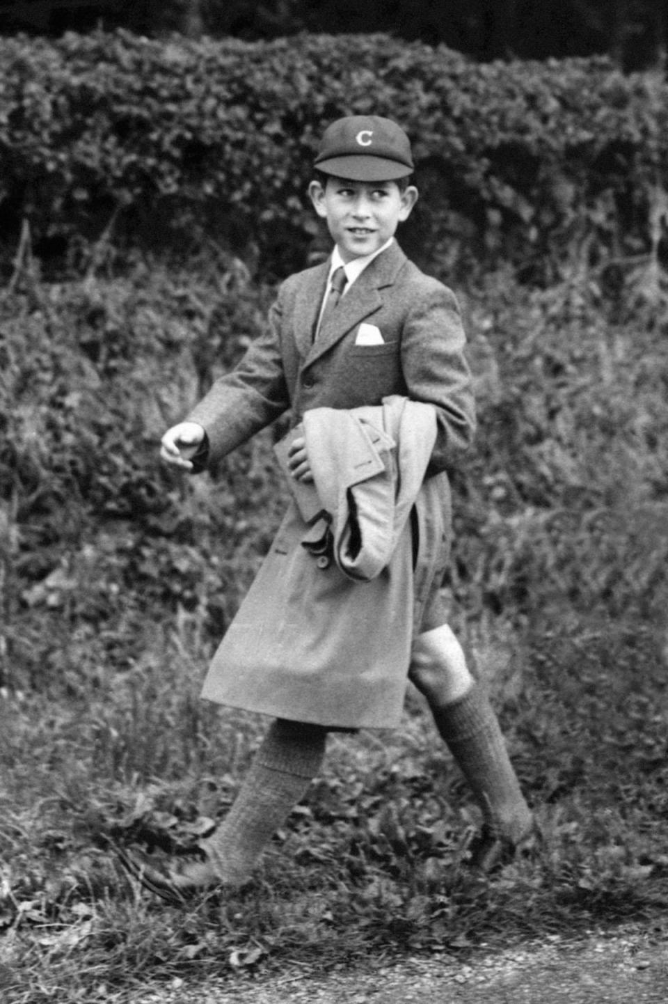 The Prince of Wales walking to Cheam School in Berkshire (PA) (PA Archive)