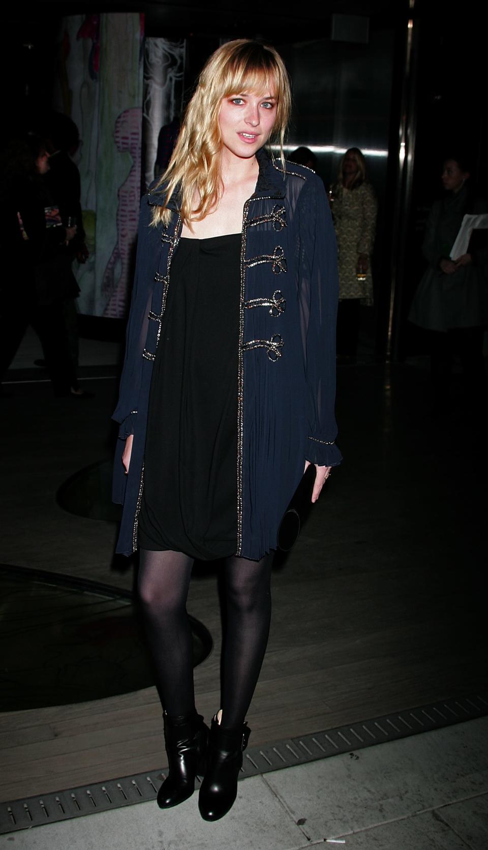 Dakota Johnson attends the Prada Los Angeles screening of 'Trembled Blossoms' March 2008