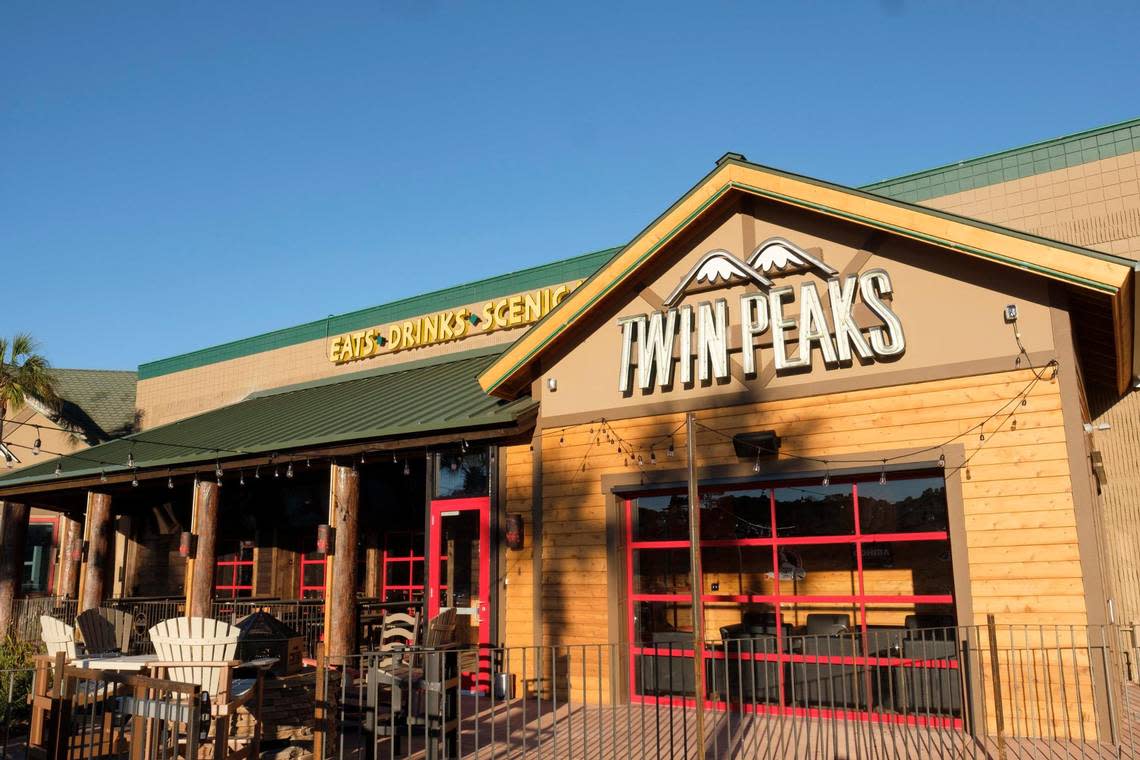 Twin Peaks restaurant and bar will open at the Myrtle Beach Mall on Monday, Nov. 22. The restaurant will feature more than 75 TVs, a Topgolf simulator suite and a cigar garage. It is in the space previously occupied by the Islamorada Fish Company restaurant, which closed in 2017.Nov. 16, 2021.