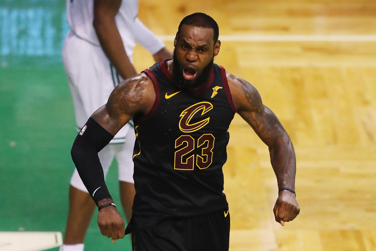 LeBron James couldn’t be stopped in Game 7 of the Eastern Conference finals Sunday night. (Getty)