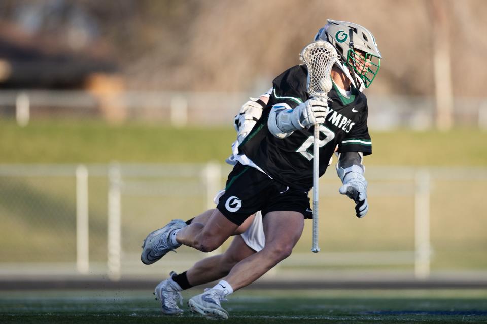 Corner Canyon hosts Olympus during a high school boys lacrosse game at Corner Canyon High School in Draper on April 14, 2023. | Ryan Sun, Deseret News