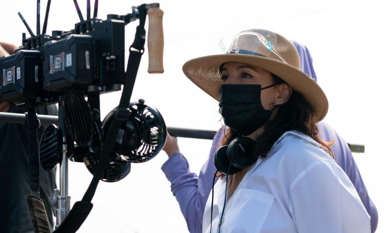 Eva Longoria makes her feature film directorial debut with "Flamin' Hot," set to release on Hulu in June.