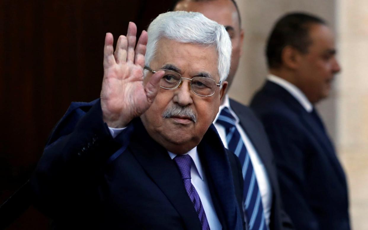 Mahmoud Abbas, the Palestinian president, has cut off contact with the US in protest at Mr Trump's pro-Israel policies - REUTERS