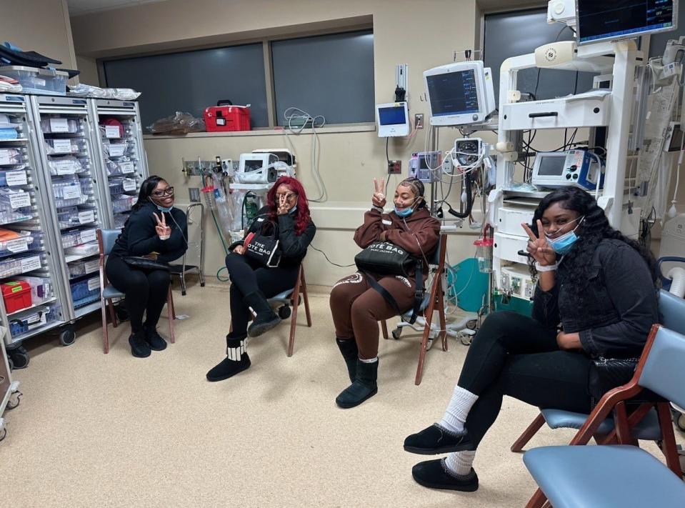 Four friends were hospitalized with carbon monoxide poisoning after smoking hookah inside a well-ventilated apartment.