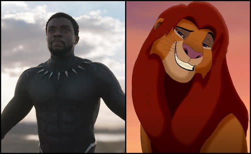 I did a little mashup between Black Panther and the new Lion King