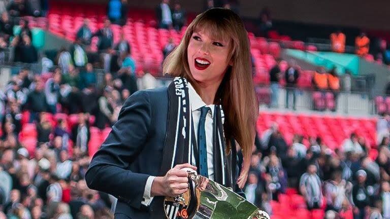 Meme de Taylor Swift como presidenta de un club de fútbol inglés