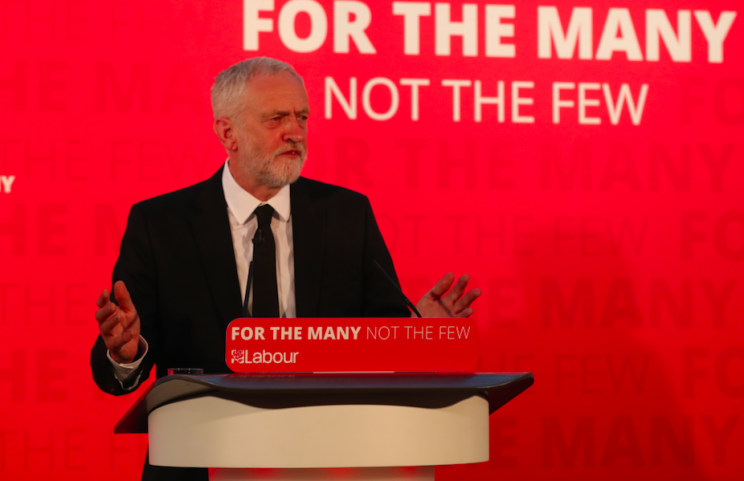 Jeremy Corbyn attacked Theresa May's record on policing in a speech on Sunday (Picture: PA)