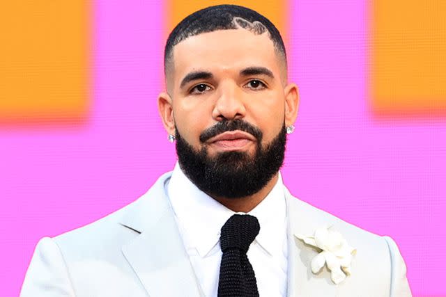 <p>Christopher Polk/NBC/NBCU Photo Bank via Getty</p> Drake appears at the Billboard Music Awards in May 2021