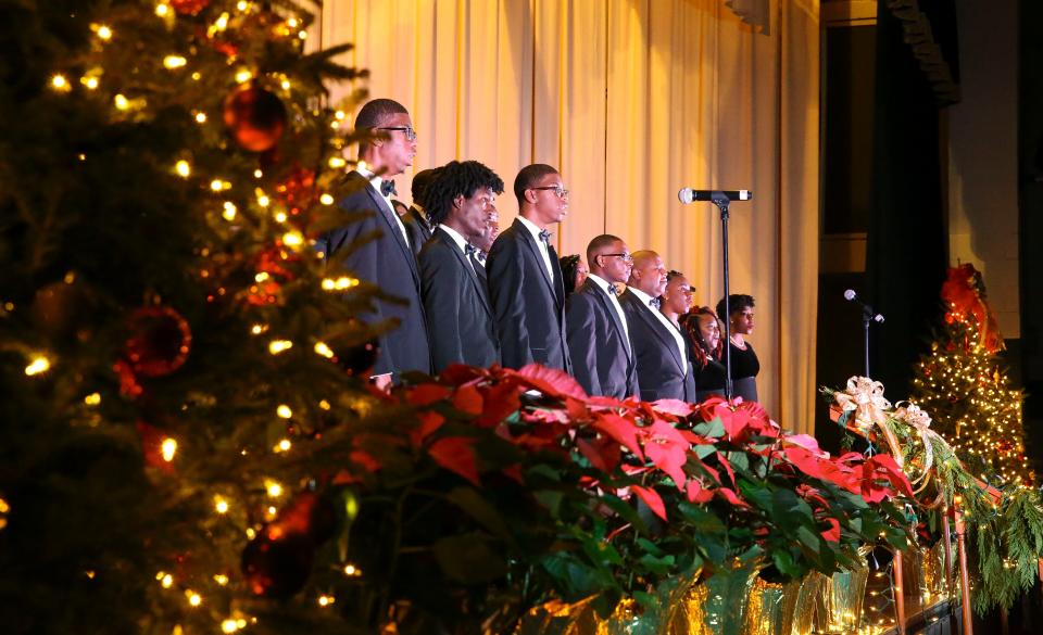 The Stillman College Concert Choir presented its annual Christmas Concert in Birthright Alumni Hall Sunday evening, Dec. 2018 under the direction of Jocqueline Richardson.  [Staff Photo/Gary Cosby Jr.]