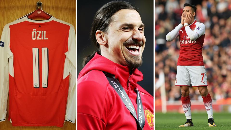 Put your shirt on Ozil staying – and Real Madrid snapping up Zlatan and Sachez – apparently