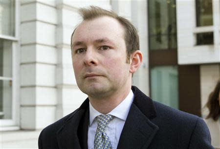 Former Barclays employee Jonathan Mathew leaves Westminster Magistrates' Court in London February 26, 2014. REUTERS/Neil Hall