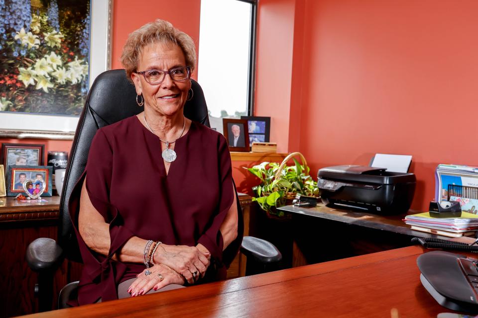 YWCA CEO Jan Perry sits in her office in June at YWCA Oklahoma City.