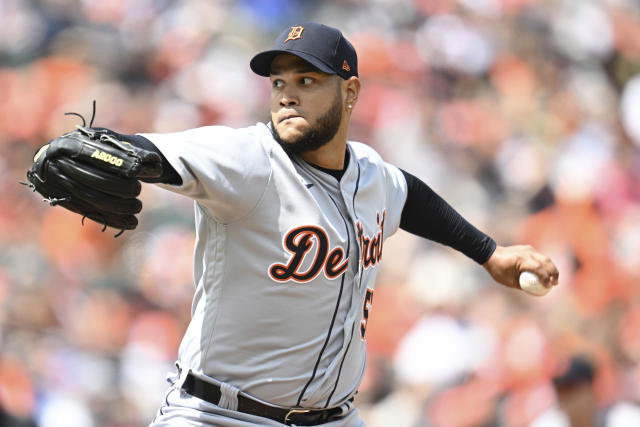 Mize gets 1st win; Tigers beat Astros 6-2 in Hinch’s return