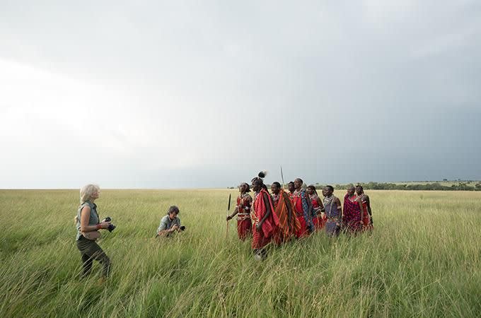 In the Masai Mara. Photo: Supplied