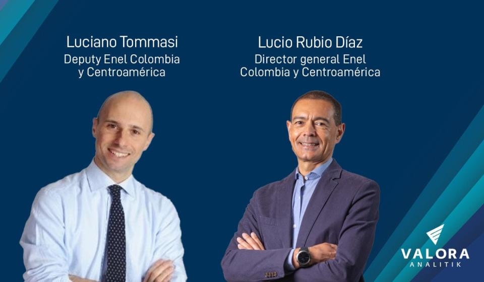 Luciano Tommasi y Lucio Rubio de Enel Colombia