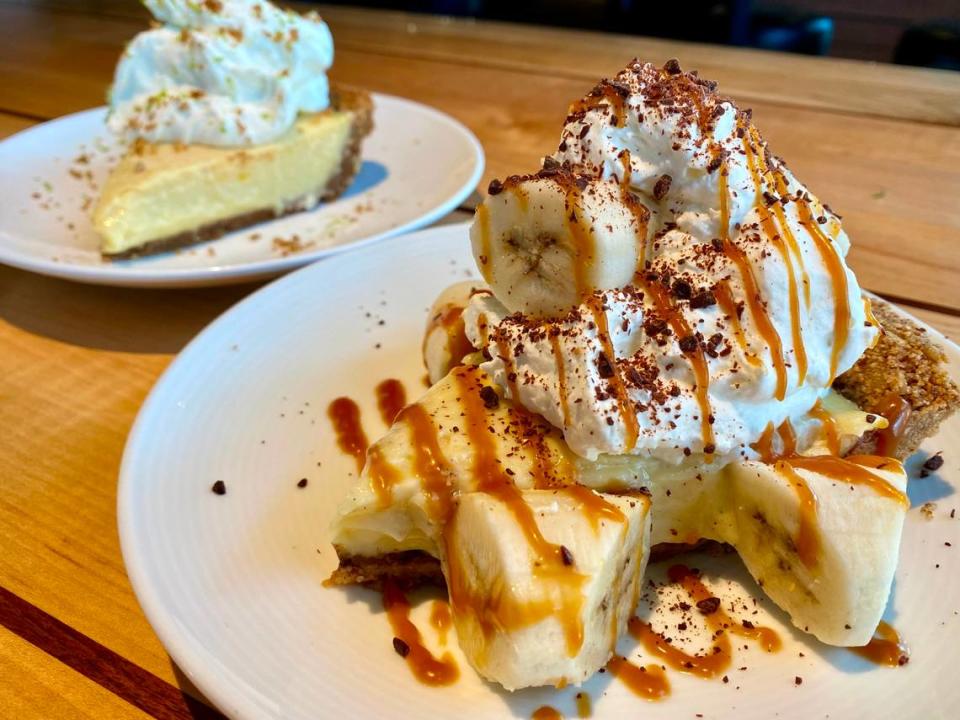 Banana cream pie and Key lime pie at Towne Grill, a Felipe Armenta restaurant.