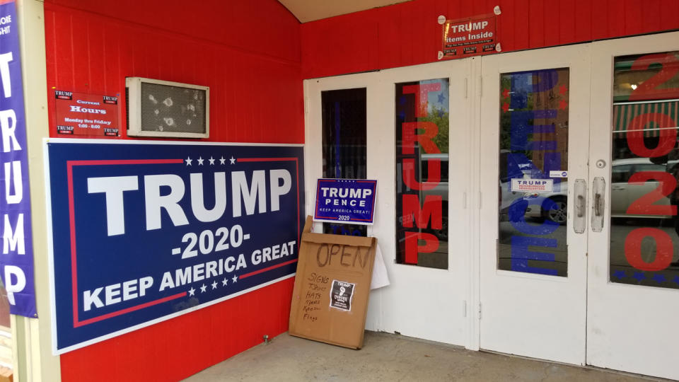 A Trump campaign office