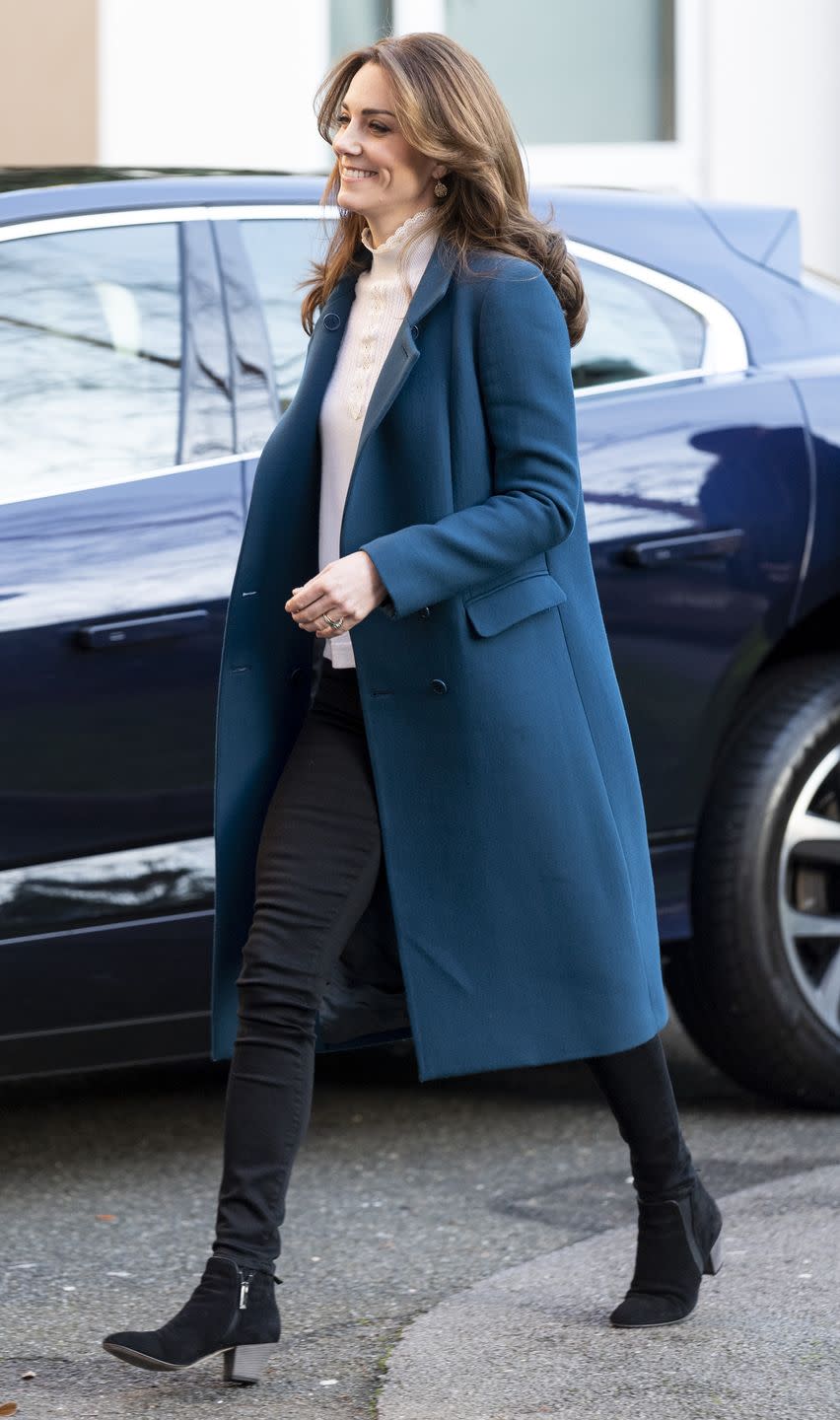 The Duchess of Cambridge wears a smart-casual look