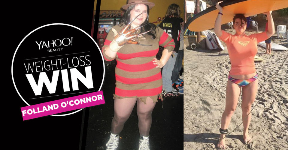 Folland O’Connor lost 85 pounds.