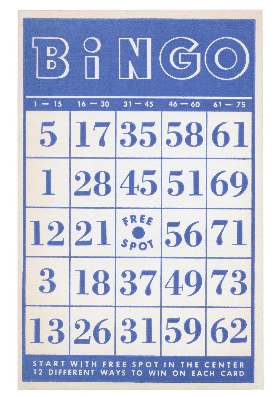 3) Bingo