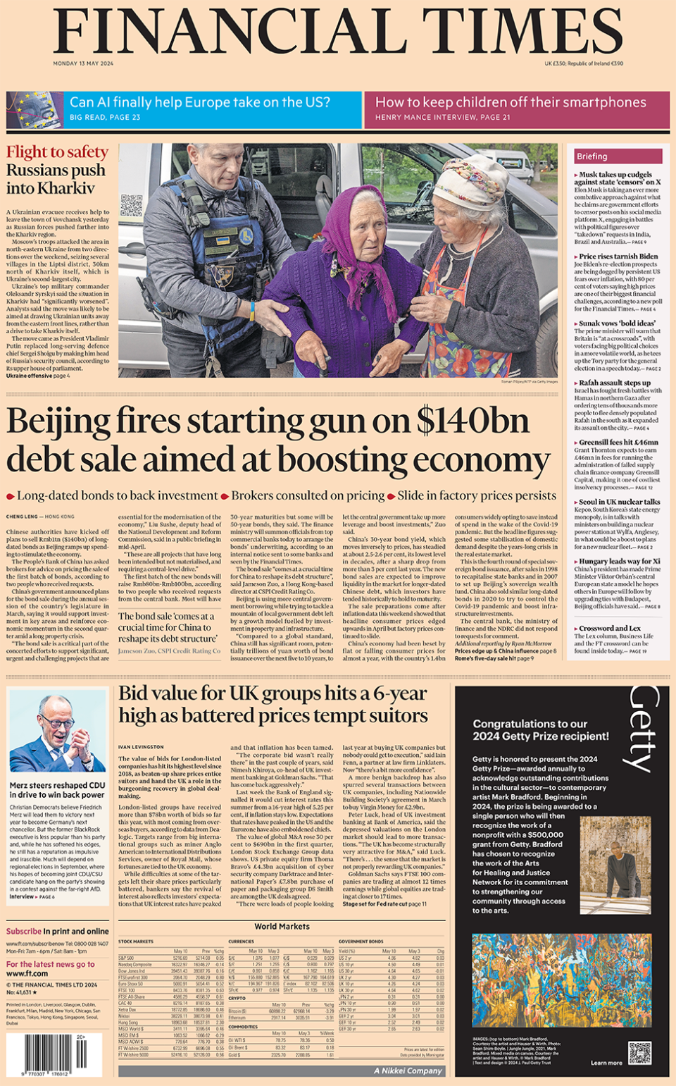 Financial Times front page