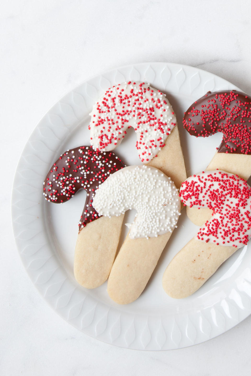 Minty Chocolate-Dipped Candy Canes