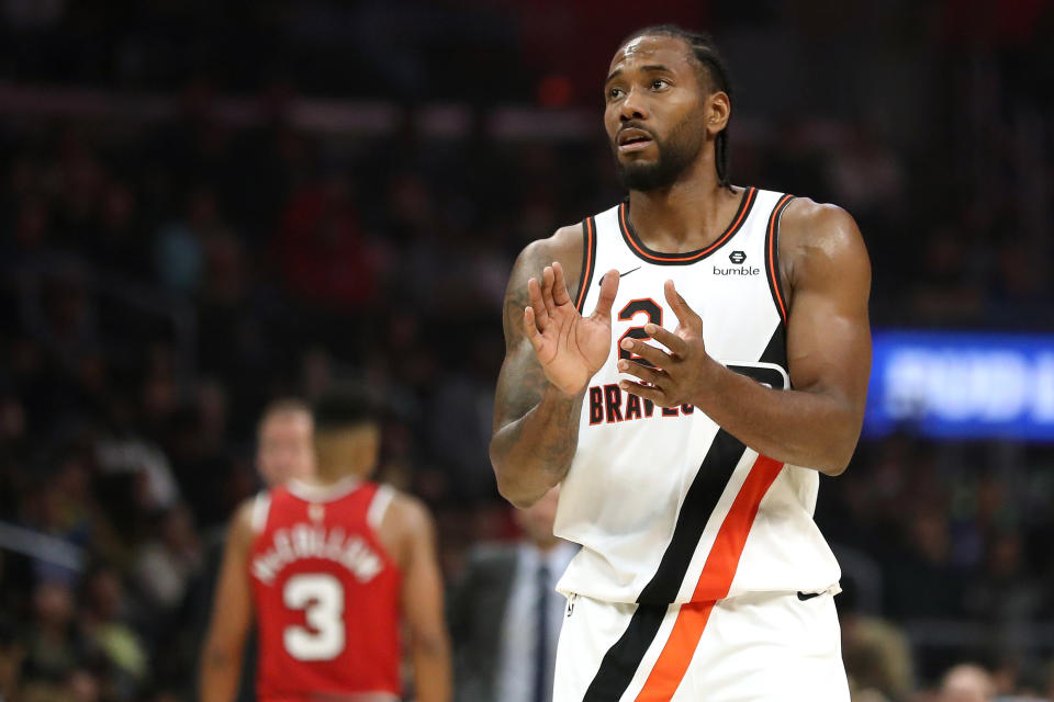 Kawhi Leonard (Photo by Sean M. Haffey/Getty Images)