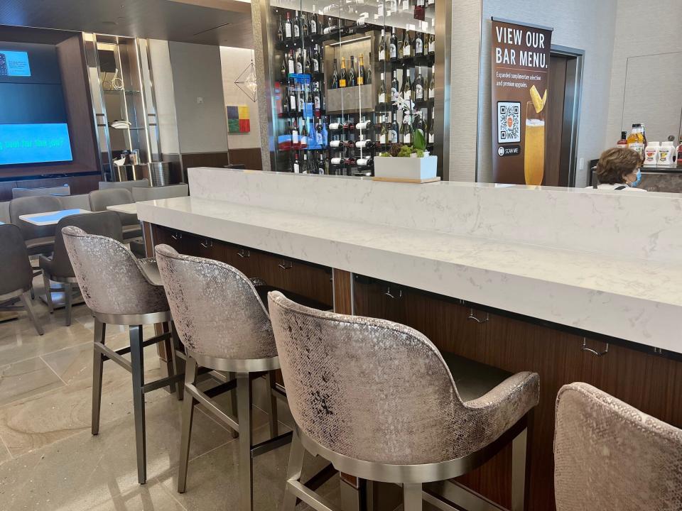 Delta's new Sky Club lounge at LaGuardia Airport.