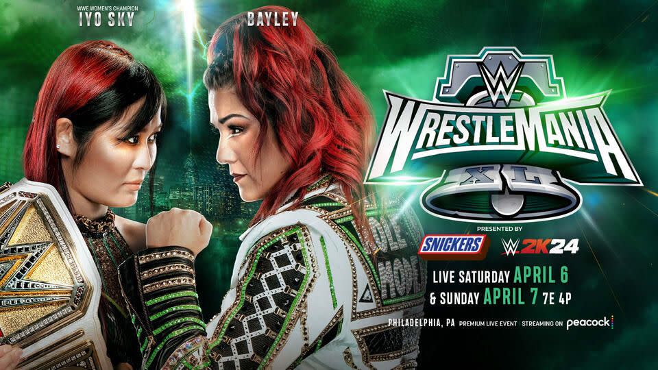 wwe wrestlemania 40 iyo sky vs bayley