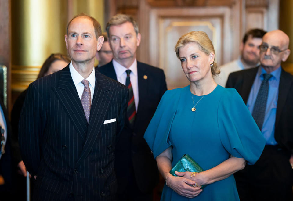 the Duke and Duchess of Edinburgh Sophie and Prince Edward at an event in Edinburgh, Scotland