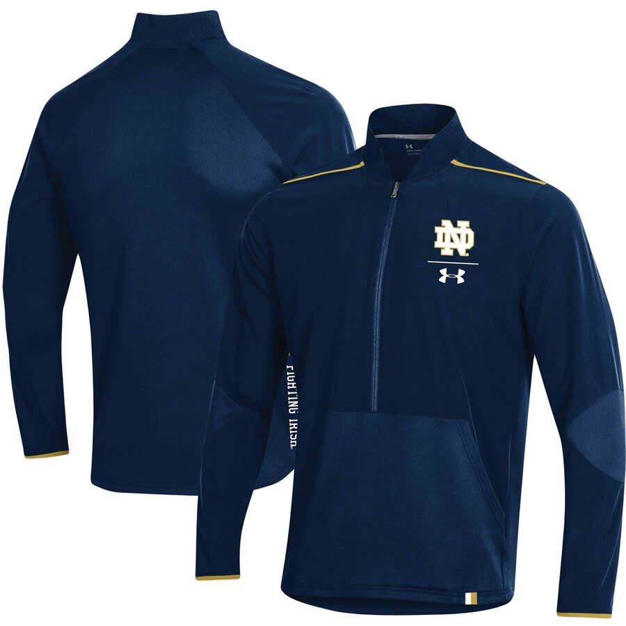 Notre Dame Fighting Irish Under Armour 2019 Sideline Evo Half-Zip Jacket