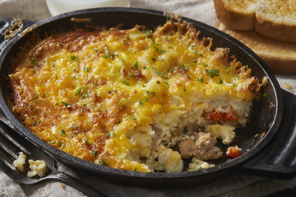 <p>iStock</p><p>Trisha Yearwood's internet-famous casserole can be made the night before!</p><p><strong>Get the recipe: <a href="https://parade.com/532402/jerylbrunner/trisha-yearwoods-breakfast-sausage-casserole/" rel="nofollow noopener" target="_blank" data-ylk="slk:Breakfast Sausage Casserole;elm:context_link;itc:0;sec:content-canvas" class="link ">Breakfast Sausage Casserole</a></strong></p>