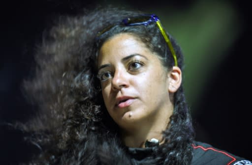 Palestinian racer Noor Daoud was the only woman to compete at the drift competition in Sharm el-Sheikh