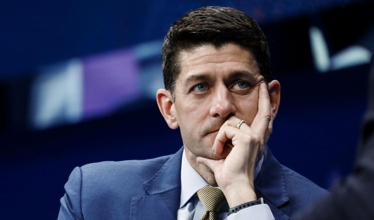 Pictured above: Rage Against The Machine fan Paul Ryan. (Photo: Bloomberg via Getty Images)