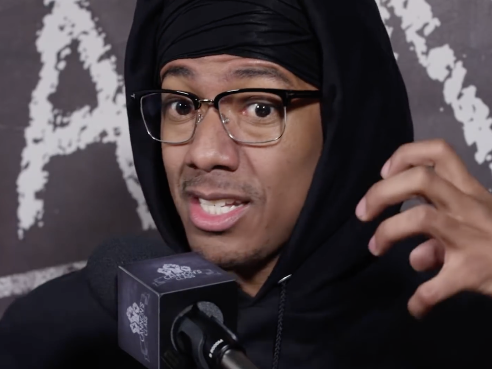 Nick Cannon during his YouTube conversation with former Public Enemy member Professor Griff: YouTube