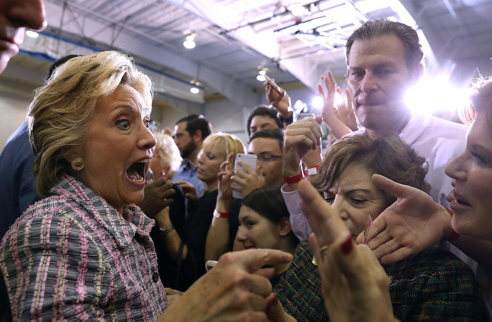 Face-off: Documenting the expressive battle between Hillary Clinton and Donald Trump