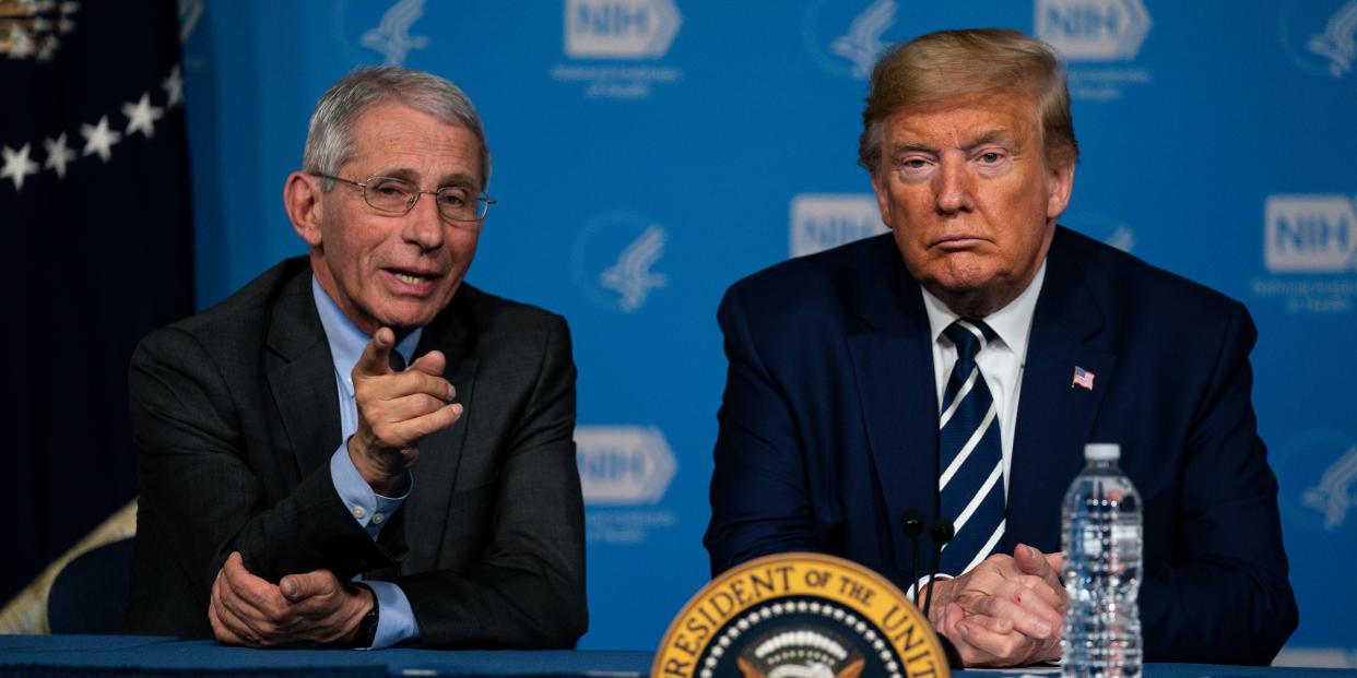 Trump Dr. Anthony Fauci coronavirus